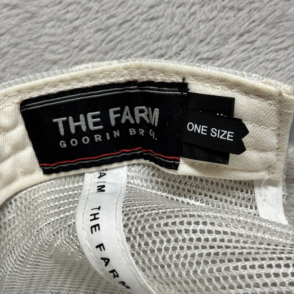 Goorin Bros Trucker Hat Mens OS The Farm Panther White Animal Patch EUC